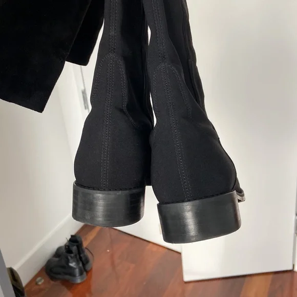 Stuart Weitzman 5050 Over the Knee Boot Black Suede sz 10 - Picture 5 of 9
